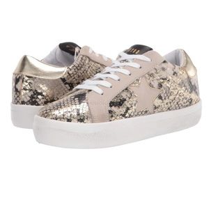 Steve Madden Starling Gold Snake Sneakers